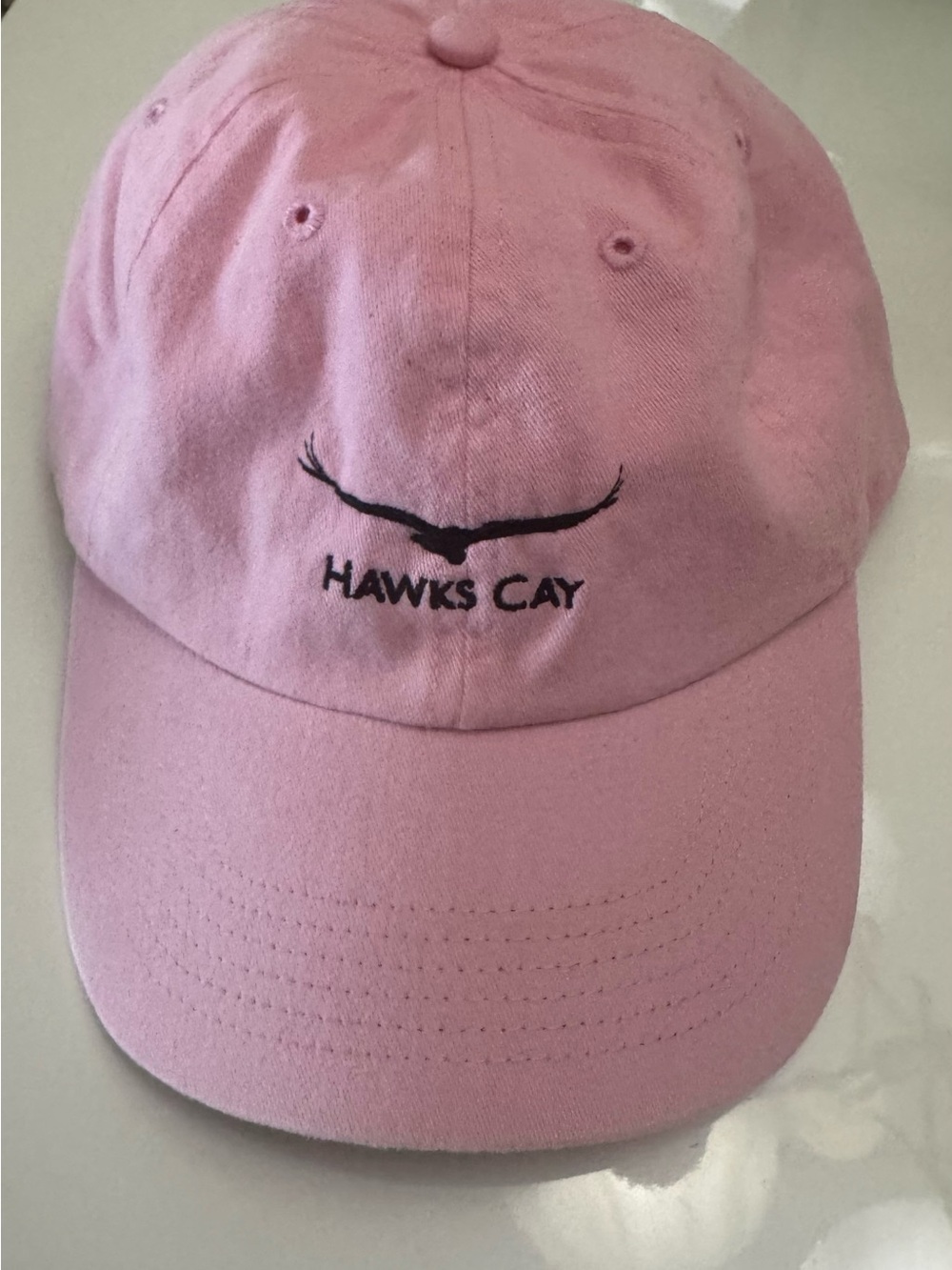 Hawk's Cay Resort Pink Embroidered Baseball Cap